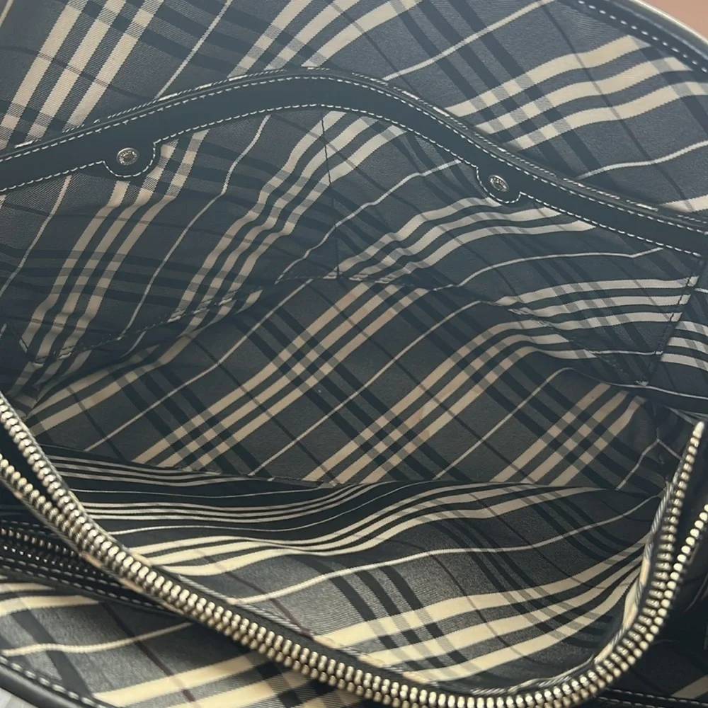 Good used Burberry  Blue Label tote black bag